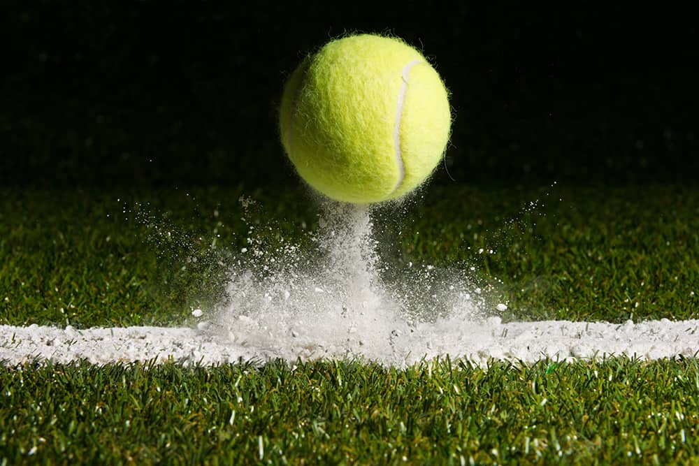 Bouncing tennis ball - a healthy perspective