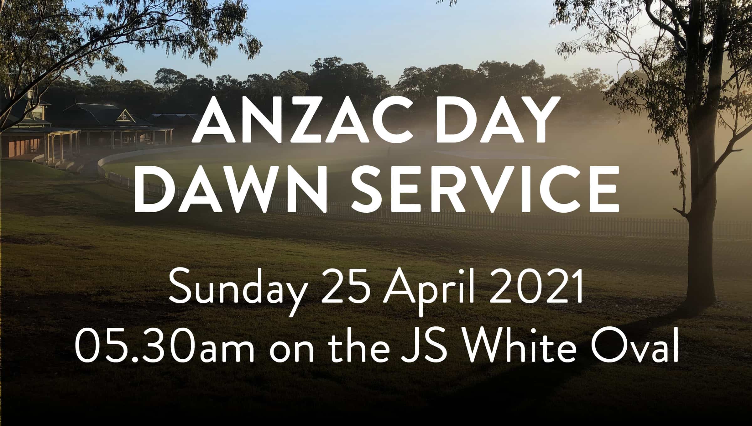 ANZAC Day Dawn Service banner
