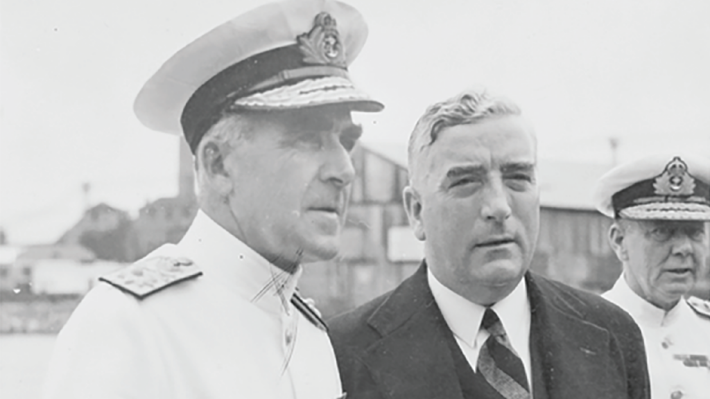 Sir John Gregory Crace with Prime Minister Robert Menzies