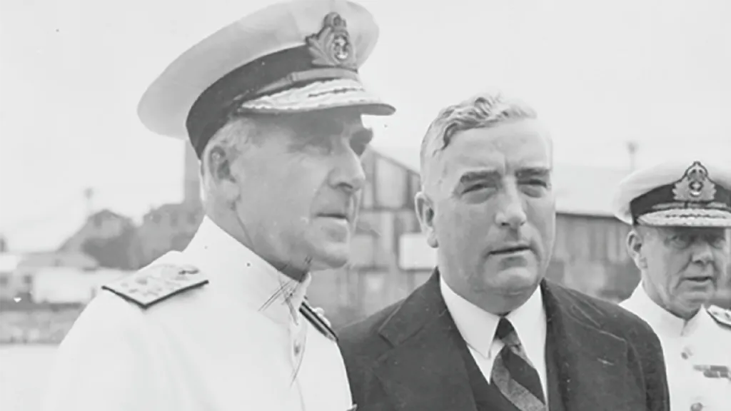 Sir John Gregory Crace with Prime Minister Robert Menzies