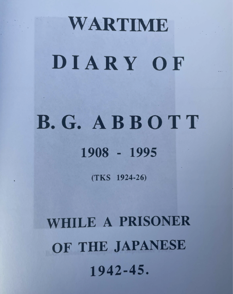 Diary of Bruce Gidley Abbott